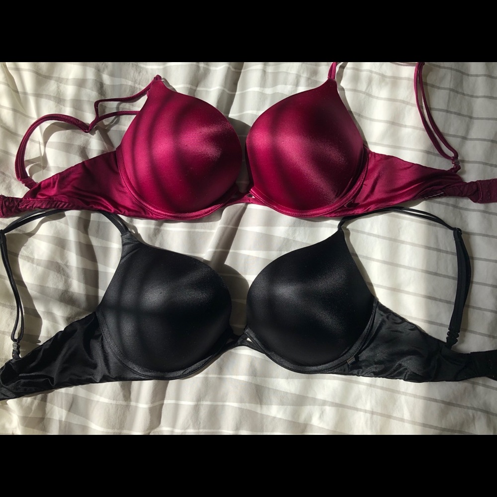 VS very sexy satin push up bras set size 32D